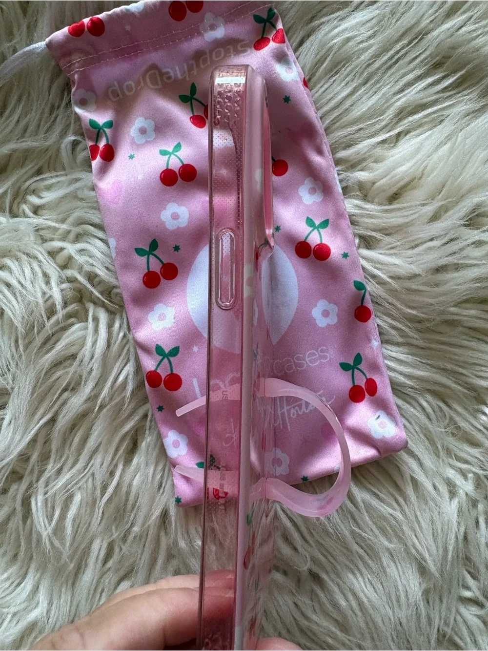 Loopy Case Cherry Cute X Krista Horton Collab Cherries & Bows iPhone 14 Pro Max